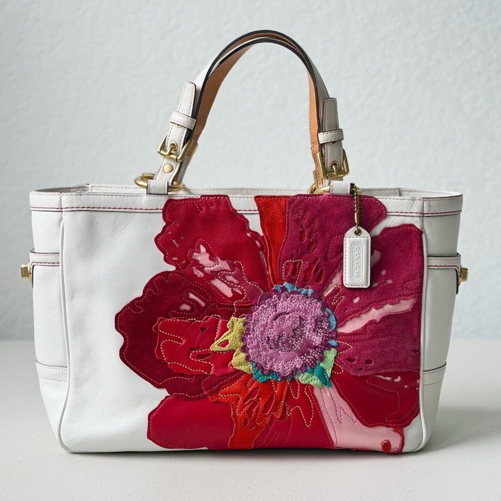 2005 Coach Poppies for Peace Gallery Tote